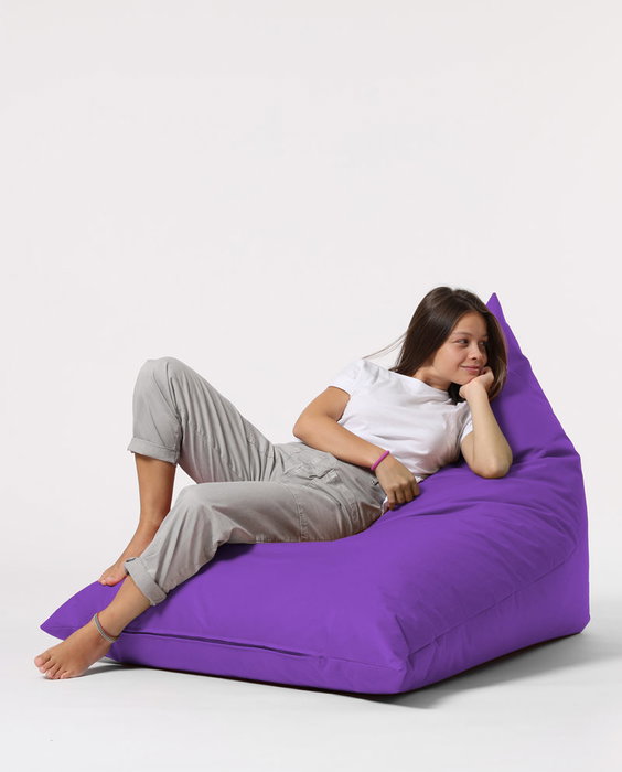 Atelier Del Sofa Pyramid Big Bed Pouf - Púrpura